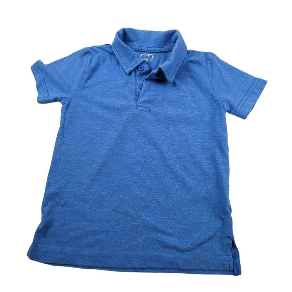 Jumping Beans Blue Polo Shirt Size 3T Toddler Cotton/Poly   JH993